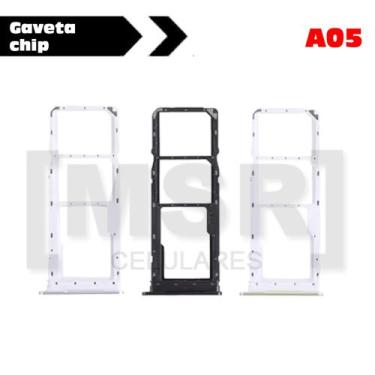 Imagem de Gaveta chip celular SAMSUNG modelo A05, PRETO