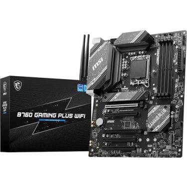 Imagem de Placa Mãe MSI B760 GAMING PLUS WIFI (LGA 1700/4xDDR5/HDMI/DisplayPort/M.2/USB 3.2)