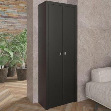 Imagem de Armário Alto para Escritório 2 Portas ME4105 Tecnomobili, Preto