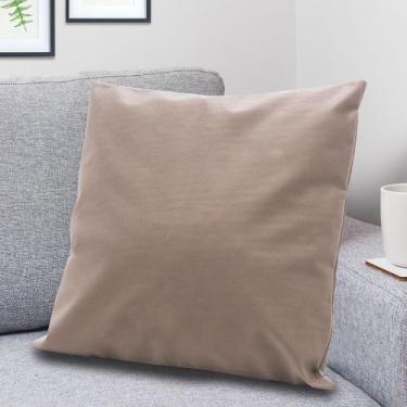 Imagem de Kit 4 Capa de Almofada Macia 45x45 Admirare,  Bege Escuro