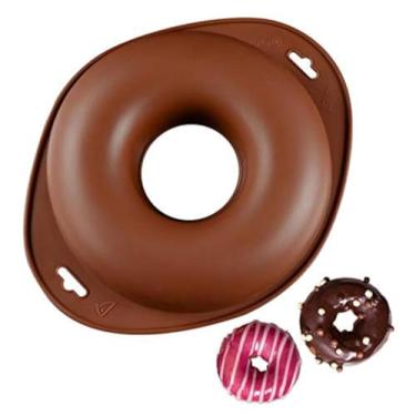 Imagem de Forma de assadeira de bolo de silicone circular rosquinha