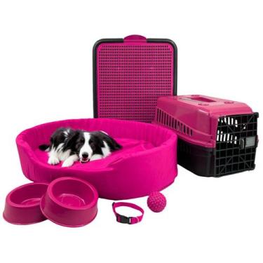 Imagem de Kit Pet Grande Cama Europa Sanitário Transporte Acessórios - Supri Pet