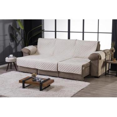 Imagem de Protetor Para Sofá Retrátil e Reclinável de 3 Módulos 2 Metros Com Elá