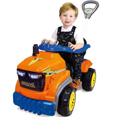 Imagem de Carrinho de Passeio e Pedal Maral Tractor Agro Laranja 25kg
