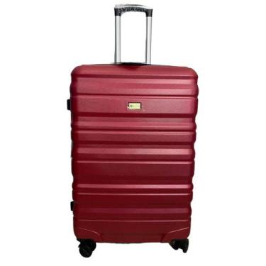 Imagem de Mala de Viagem Média Rígida Rodas Duplas 360º Segredo Vinho - Hinza