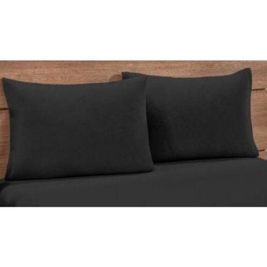 Imagem de Kit c/ 2 Fronhas 70cmx50cm Simples Bainha Percal 180 Fios - Rafaloro E