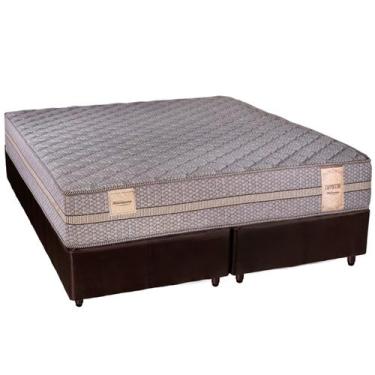 Imagem de Conjunto Box Super King Espuma Minaspuma Cappuccine II Double Face 193