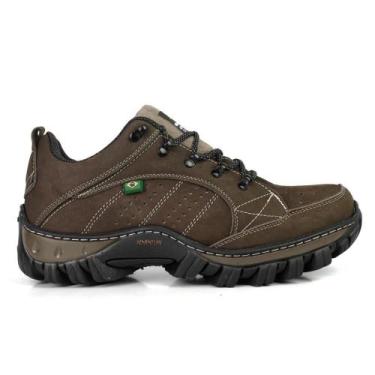 Imagem de Tênis Masculino Casual Adventure Couro Nobuck Chumbo - Bell Boots, 37,