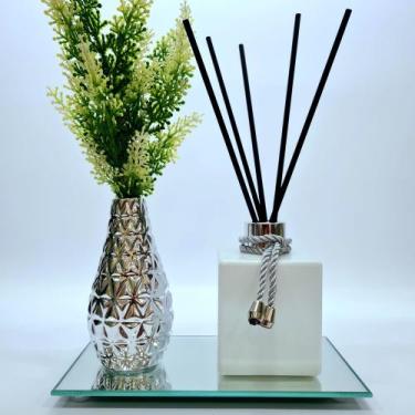Imagem de Kit Sala Difusor Aromatizador De Ambiente Vasinho Espelhado - R&A, Cub