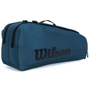 Imagem de Raqueteira Tour Ultra V4 6 Pack - Wilson, Azul, Preto