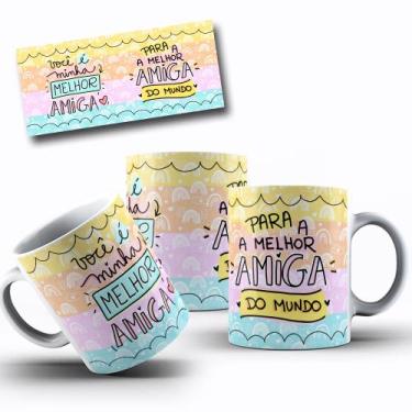 Imagem de Caneca Branca Amigas Amizades Mod.7 - Alabama Stamp