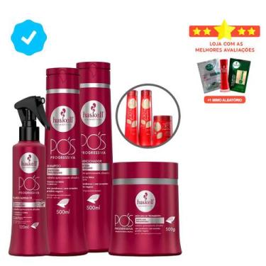 Imagem de Haskell Cosméticos Kit Pós Progressiva G Sh Cond Másc Leave