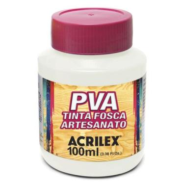 Imagem de Tinta Pva Fosca Cores Claras para Artesanato 100ml - Acrilex, 519 - BR