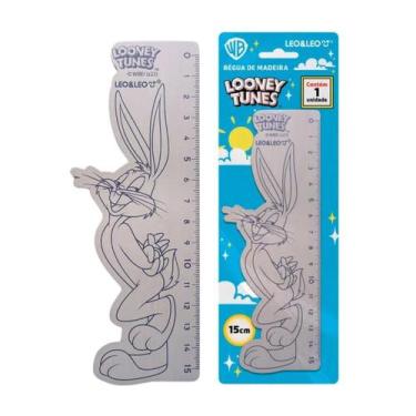Imagem de Régua De Madeira Decorada Looney Tunes Leo&Leo - Leo e Leo