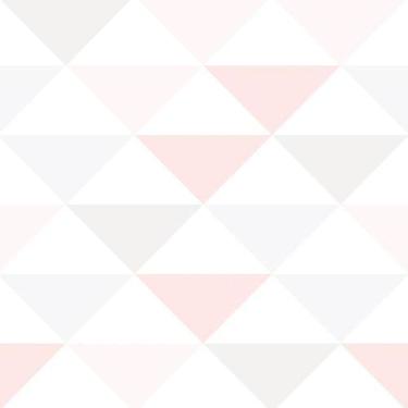 Imagem de Papel Parede Triangulo Geométrico Rosa Lilás Claro Adesivo - LRP