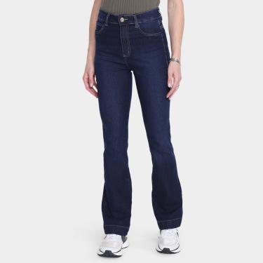 Imagem de Calça Jeans Boot Cut Sawary Cintura Alta Feminina-Feminino