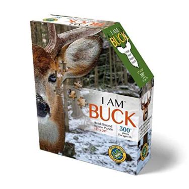 Imagem de Madd Capp Puzzles - I AM Buck - 300 Pieces - Animal Shaped Jigsaw Puzzle