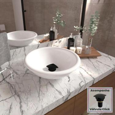 Imagem de Kit Cuba de Apoio ou Sobrepor Lume com Válvula Click Black - Loja Doce