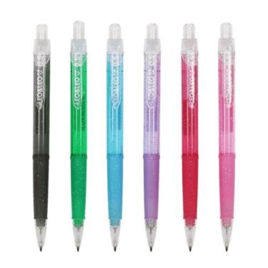 Imagem de Kit com 6 Lapiseira com Borracha Clear Grip 0.5 Leo & Leo, Clear Grip,
