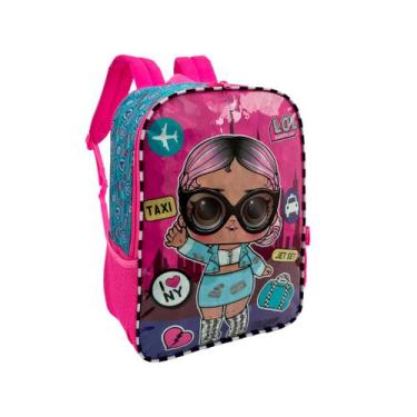 Imagem de Mochila costas escolar infantil lol surprise!, Preto, M