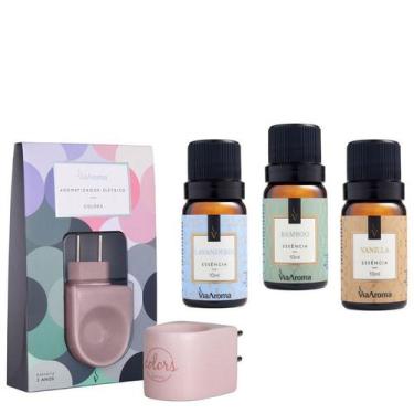 Imagem de Aromatizador Colors Rosa com 3 Essências Fantásticas - Via Aroma