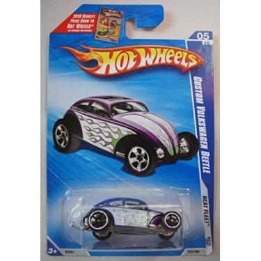 Imagem de Hot Wheels Heat Fleet '09 Purple Custom Volkswagen Beetle 2010 Beckett Price Guide Card 5/10