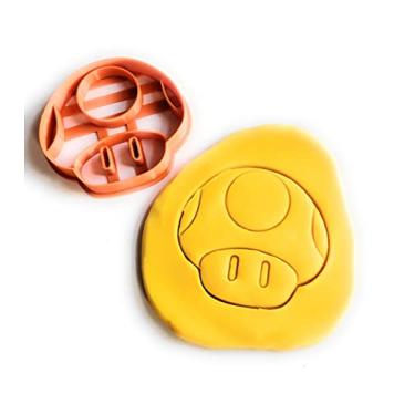 Imagem de Cortadores de biscoito T3D inspirados no cortador de biscoito de cabeça de sapo Mario Bros, adequado para bolos, molde de biscoito e fondant para guloseimas caseiras
