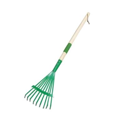 Imagem de Nishiyuenyi Jardim Ancinho Folha Ancinho Folhas Ancinhos Resistente Limpeza Rápida Agricultura Casa Jardim Ferramenta Acessórios para Gramados Canteiros de Flores, Verde, Tamanho real