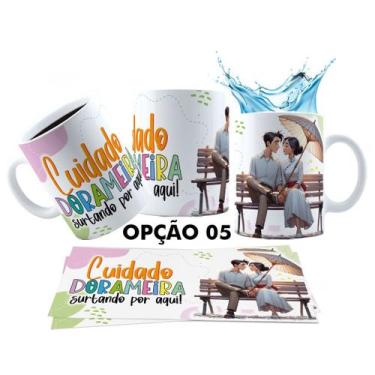 Imagem de Caneca 325ml Dorama Dorameira Currículo da Dorameira K-Drama - LARANJA