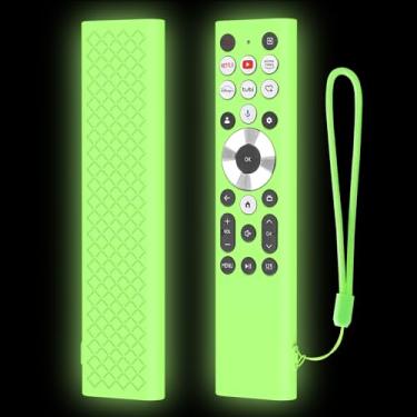 Imagem de LEFXMOPHY Capa brilhante para controle remoto de voz ERF6A80 ERF6G80H ERF6F80H para Hisense U6 U7 U8 U9 Series 4K Smart TV 2024 capa de silicone verde - verde limão