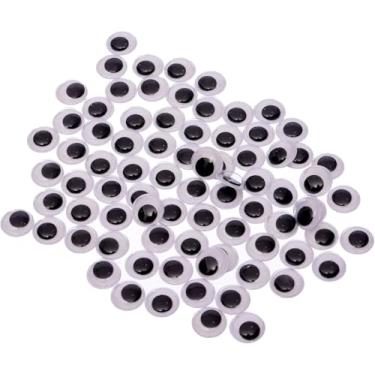 Imagem de Olhos moveis 12mm para amigurumis, artes escolares, EVA, Isopor, tecido 100 pcs