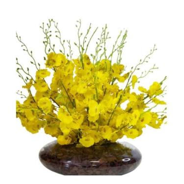 Imagem de Arranjo Flores Orquídeas Chuva de Ouro e Vaso - La Caza Store