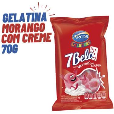 Imagem de Bala de Gelatina Morango com Creme 70g - Arcor