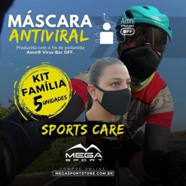 Imagem de Máscara Esportiva Antiviral - Kit Família - Sports Care - Mega Sport