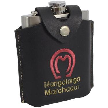 Imagem de Cantil de aço inox Mangalarga SV23003 - Preto - Selaria Vertentes