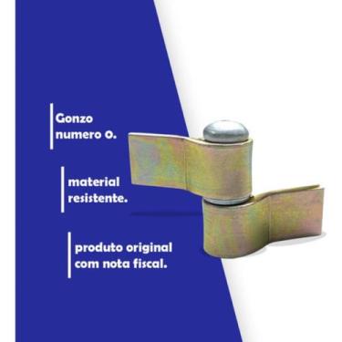 Imagem de Dobradiça Gonzo Portão com Aba - Diversos Tamanhos - r3m, 00