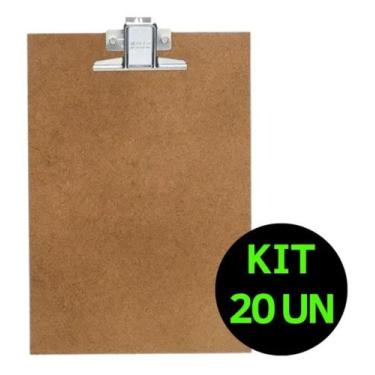Imagem de Prancheta De Madeira A5 (MENOR QUE A4) Kit 20un - ACRIMET
