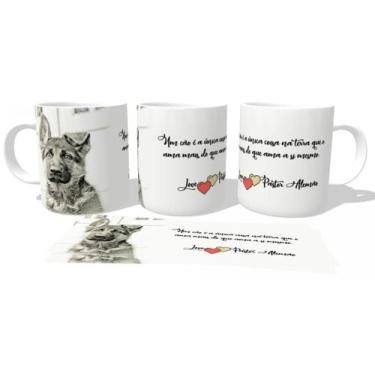 Imagem de Caneca Cerâmica copo Love Pastor Alemão - Empório Dutra