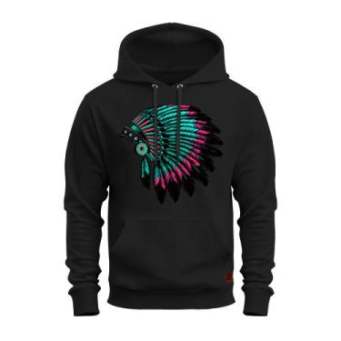 Imagem de Moletom Blusa De Frio Estampado Aconchegante Penas - Vida Country, Pre