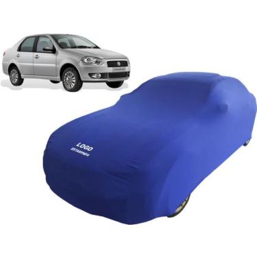 Imagem de Capa De Carro Siena De Tecido Lycra Helanca - Mz, Azul