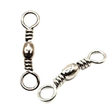 Imagem de Giradores simples niquelado 5/0 com 4,5 cm - 10 Pç - Marury