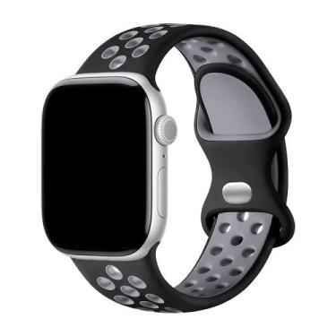 Imagem de Pulseiras Silicone Furos Compatível com Apple Watch - Baú do Viking, P