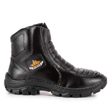Imagem de Bota Motociclista Coturno Motoqueiro Motoboy - RM, Preto, 42