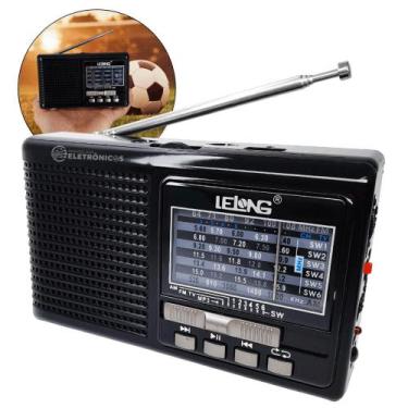 Imagem de Rádio Multifaixas Com Função MP3 e Lanterna Prática Sons do Mundo LE67