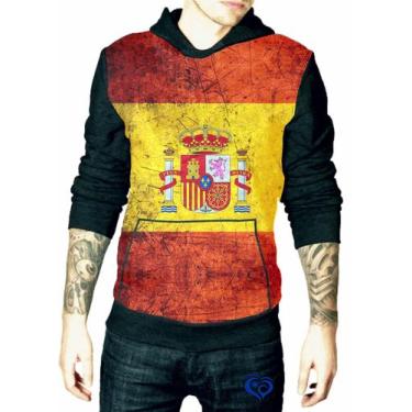 Imagem de Moletom Espanha masculino Barcelona Madrid blusa Adulto - Alemark, G