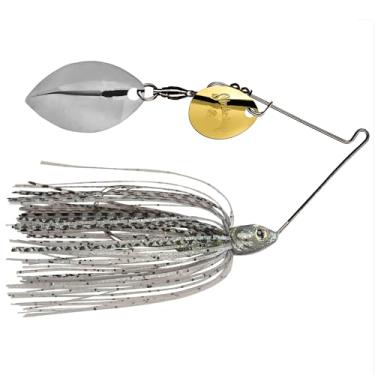 Imagem de Isca de pesca Strike King Tour Grade, Spinnerbait de 5/473.6 g, gancho Gamakatsu único 4/0, design de cabeça para frente, lâminas de folha de tartaruga coloridas e prateadas e douradas