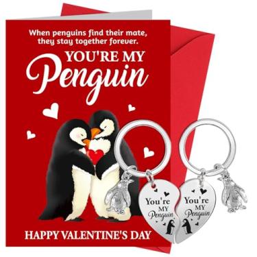 Imagem de HOWAF Cartão de presente de dia dos namorados para ele, você é meu pinguim, fofo, romântico, cartão de aniversário de casamento para esposa, marido, namorada, namorado, dia dos namorados, pinguim,