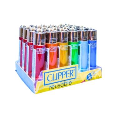 Imagem de Caixa de Isqueiros Clipper Crystal Rainbow