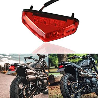 Imagem de Luz traseira de freio LED para motocicleta Luz de placa de licença 12V Universal Motocicleta Stop Running Luzes para Quad ATV Dirt Bike Custom Chopper Street Bike