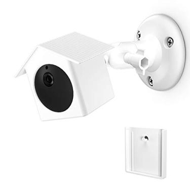 Imagem de OkeMeeo Suporte de parede para Wyze Cam Outdoor, Outdoor Mount com capa impermeável para Wyze Cam Outdoor (branco, 1 pacote)